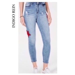 Indigo Rein High Rise Ankle Jeans